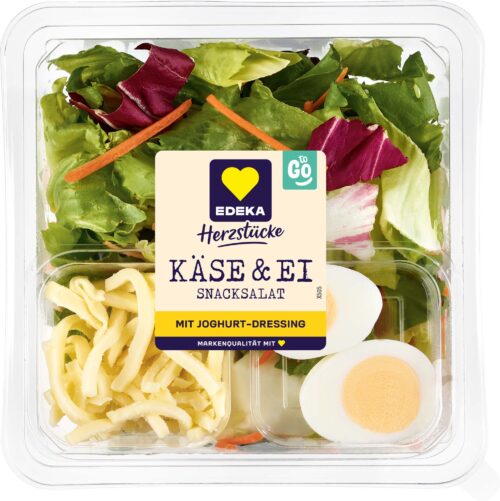 EDEKA Herzstücke Snack Salat Käse und Ei 280g