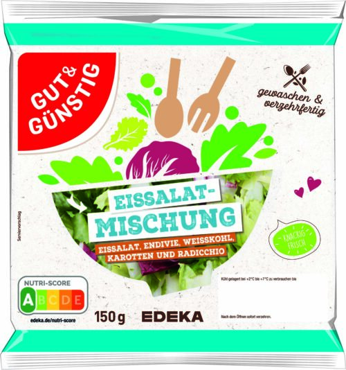Gut & Günstig Salatmischung Eissalat-Mix 150g