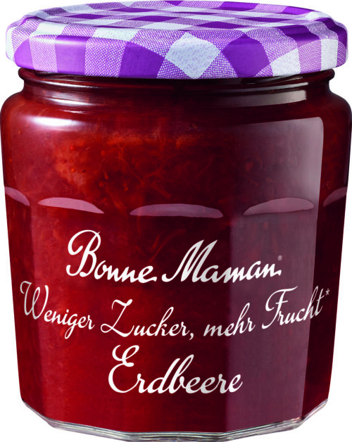 Bonne Maman Weniger Zucker mehr Frucht Erdbeere 335g