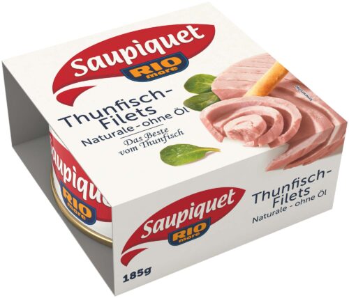 Saupiquet Rio Mare Thunfisch-Filets Naturale ohne Öl 185g