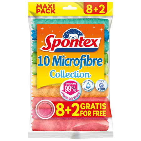 Spontex Microfibre Collection 8+2er Pack