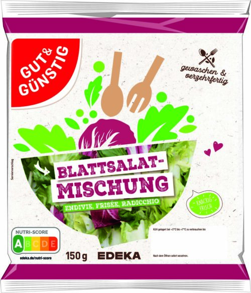 Gut & Günstig Salatmischung Blattsalat-Mix 150g