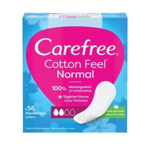 Carefree Cotton Feel Normal Aloe Vera 56ST