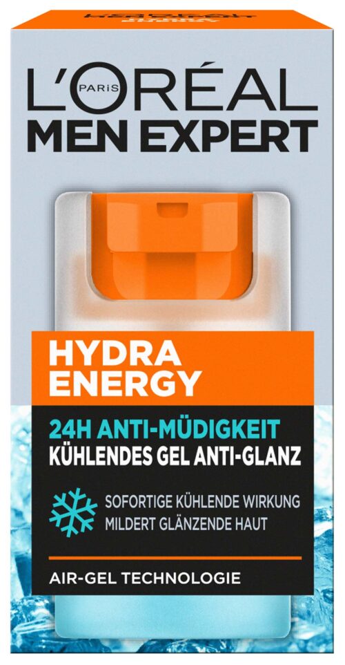L'Oréal Paris Men Experts Hydra Energy 24H Anti-Müdigkeit Kühlendes Gel Anti-Glanz 50ml