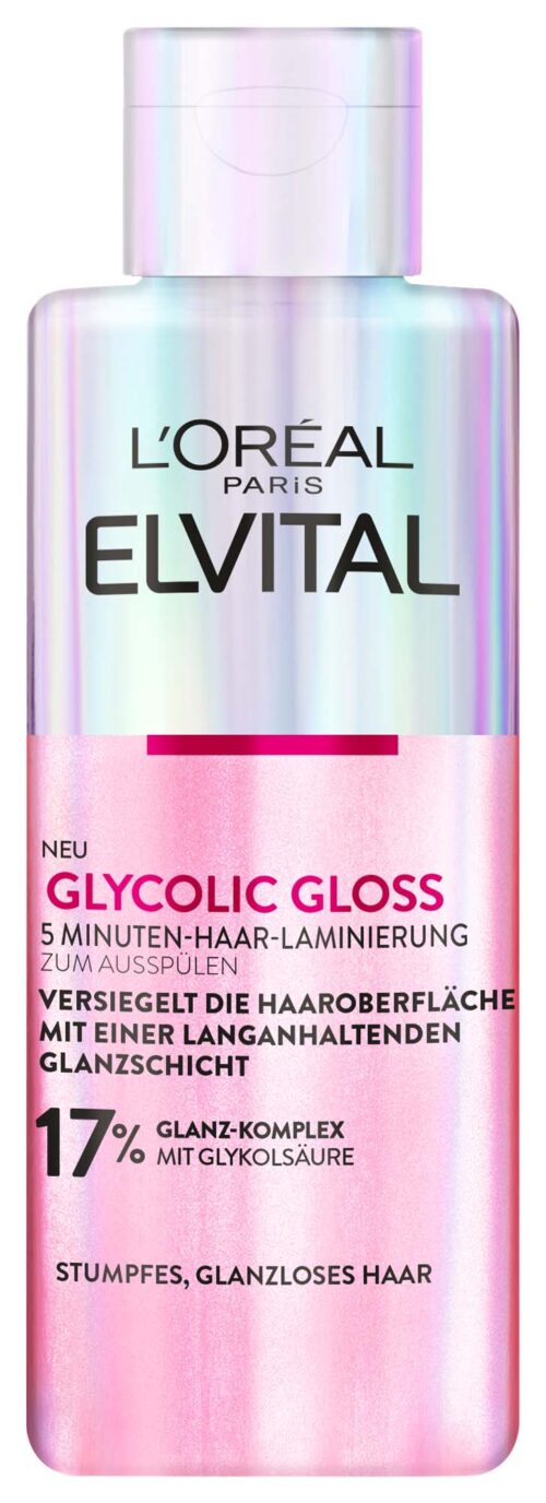 Elvital Haarkur Glycolic Gloss, 5 Minuten Haar-Laminierung 200ml