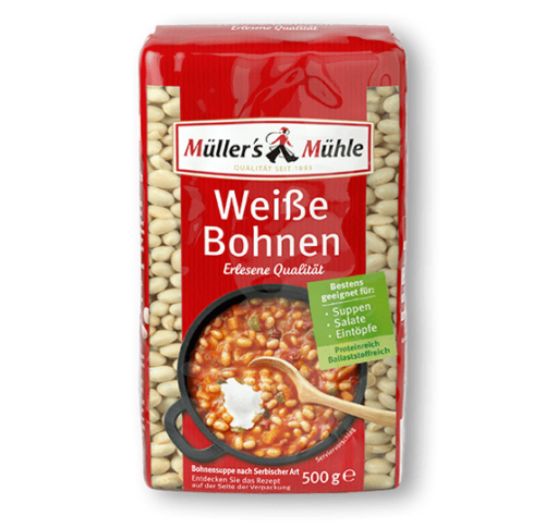 Müller's Mühle Weiße Bohnen 500g