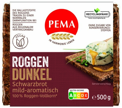 Pema Roggen Dunkel 500g