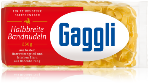 Gaggli Frischeier-Bandnudeln halbreit 8mm 250g