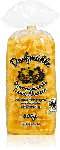 Dorfmühle Oberschwäbische Land-Nudeln Breite Bandnudeln 12mm 500g