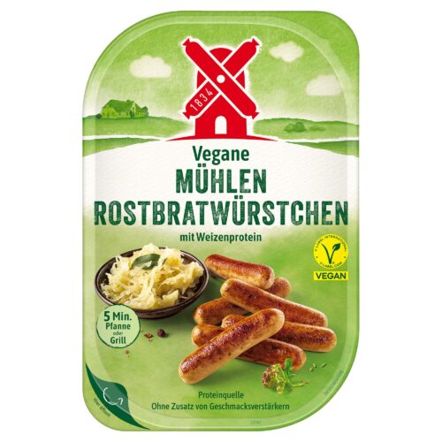 Mühlen Vegane Rostbratwürstchen 180g