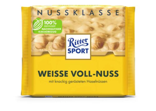 Ritter Sport Nussklasse Weisse Voll-Nuss 100g