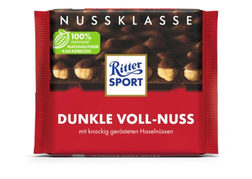 Ritter Sport Nussklasse Dunkle Voll-Nuss 100g