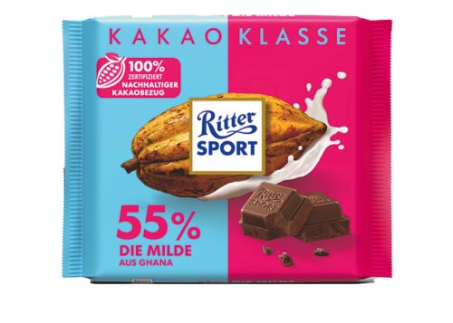 Ritter Sport Kakaoklasse 55% Die Milde aus Ghana 100g