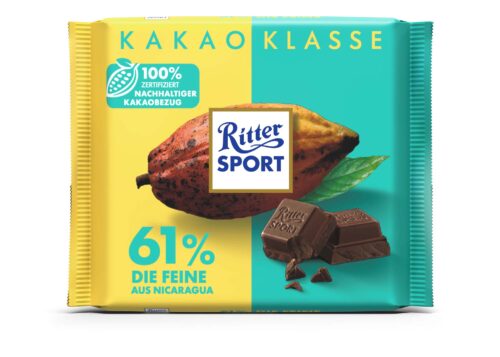 Ritter Sport Kakaoklasse 61% Die Feine aus Nicaragua 100g