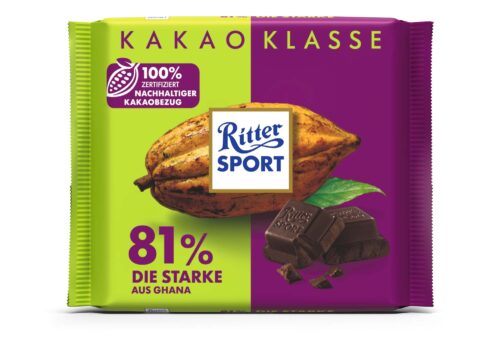 Ritter Sport Kakaoklasse 81% Die Starke aus Ghana 100g