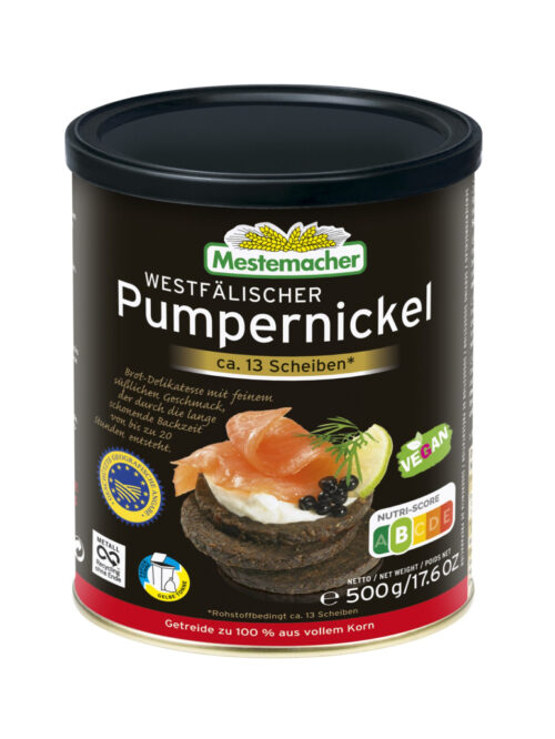 Mestemacher Echt westfälischer Pumpernickel in der Dose 500g