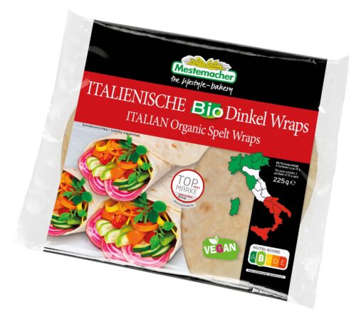 Mestemacher Italienische Bio Dinkel Wraps 225g