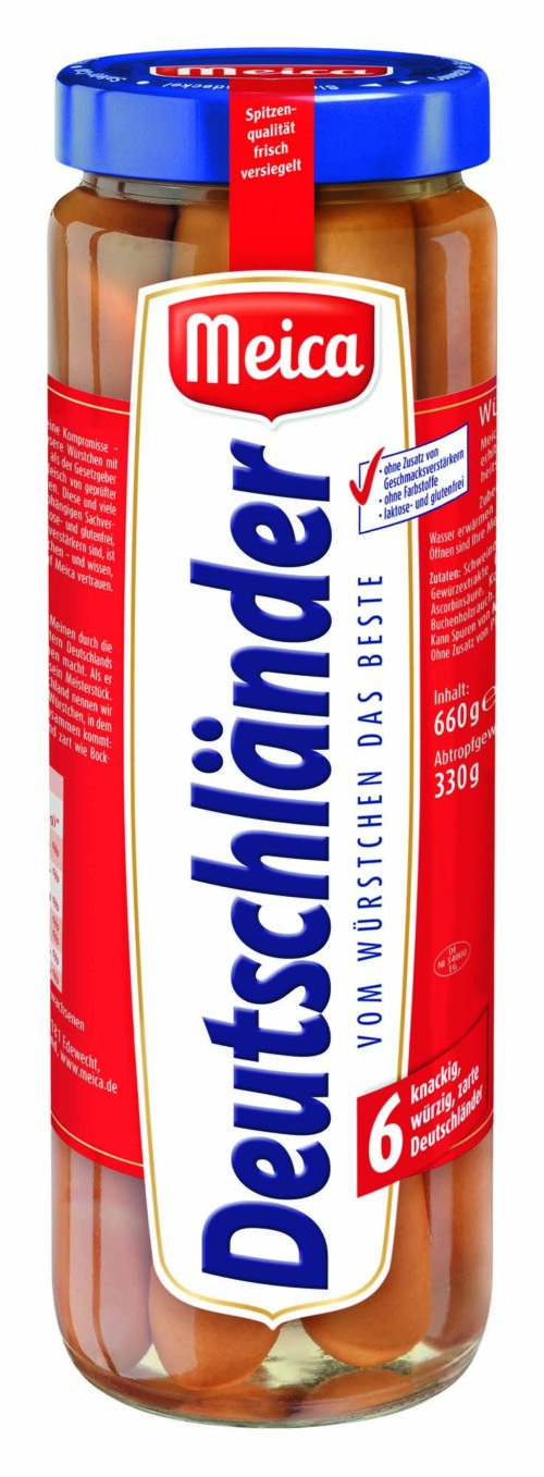 Meica 6 Deutschländer Würstchen 660g