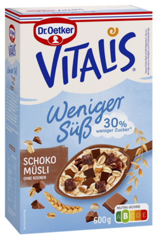 4000521004620 Dr.Oetker Vitalis Schoko Müsli weniger süß 600g