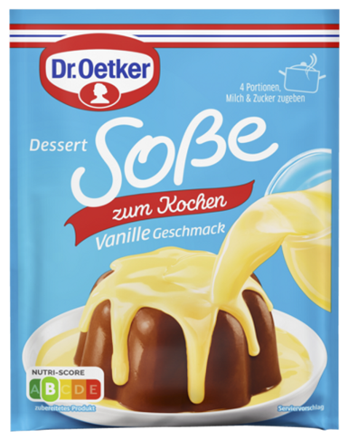 Dr.Oetker Dessert Soße mit Vanille-Geschmack zum Kochen 3ST 51g