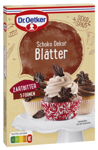 Dr.Oetker Schoko Dekor Blätter zartbitter 60g