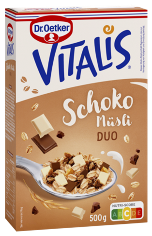4000521008871 Dr.Oetker Vitalis Schoko Duo Müsli 500g