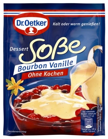 Dr.Oetker Dessert Soße Bourbon Vanille ohne Kochen 39g
