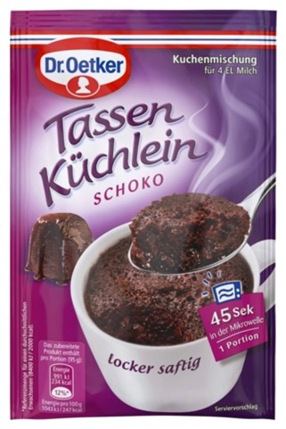 Dr.Oetker Tassenküchlein Schoko 55g