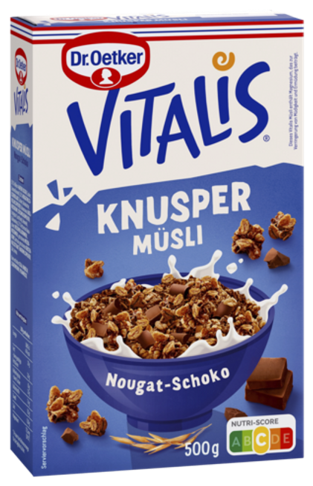 Dr.Oetker Vitalis Knusper Nougat-Schoko 500g