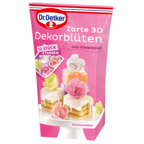 Dr.Oetker Zarte 3D Dekorblüten 12St