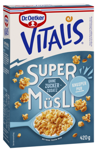 Dr.Oetker Vitalis Super Müsli ohne Zucker 420g