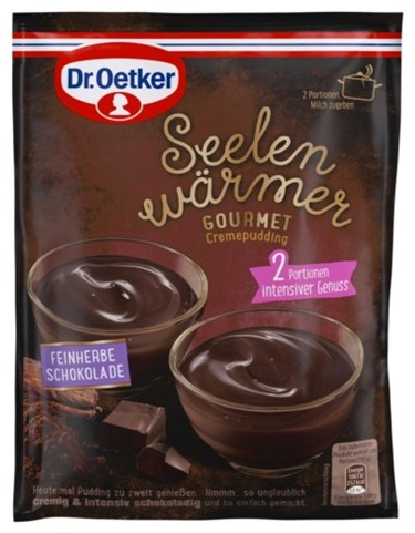 Dr.Oetker Seelenwärmer Gourmet-Cremepudding feinherbe Schokolade 87g