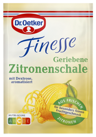 Dr.Oetker Finesse geriebene Zitronenschale 3x6g