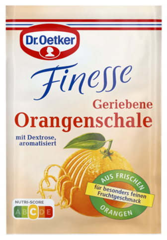 Dr.Oetker Finesse geriebene Orangenschale 3x6g