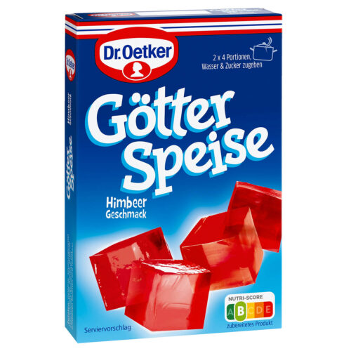 4000521026721 Dr.Oetker Götterspeise Himbeer-Geschmack 26,8g