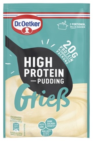 Dr.Oetker Protein Pudding Pulver Grieß 65g
