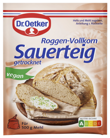 Dr.Oetker Roggen-Vollkorn-Sauerteig getrocknet 15g