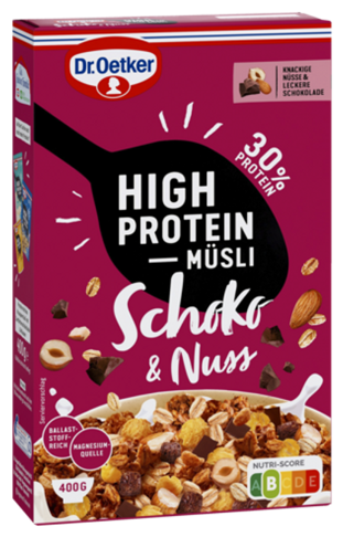 Dr.Oetker High Protein Müsli Schoko & Nuss 400g