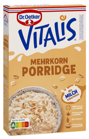 4000521031299 Dr.Oetker Vitalis Mehrkorn Porridge 450g
