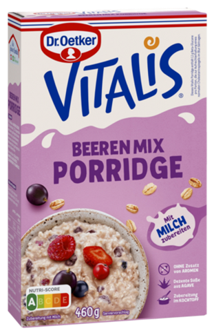 4000521031312 Dr.Oetker Vitalis Porridge Beeren Mix 460g