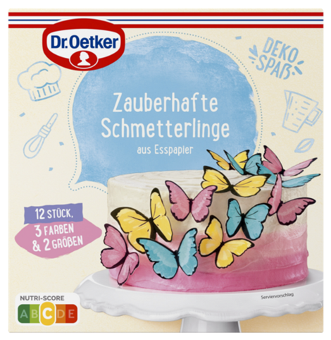 Dr.Oetker Zauberhafte Schmetterlinge 12St