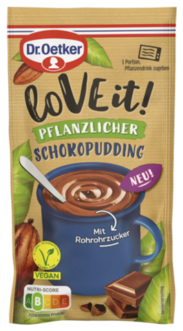 4000521031848 Dr.Oetker LoVE it! Pflanzlicher Schokopudding 49g