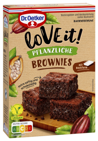 4000521032340 Dr.Oetker Love it Pflanzliche Brownies 480g