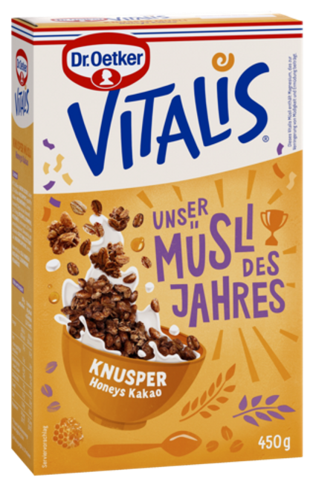 Dr.Oetker Vitalis Knusper Honey Kakao Müsli 450g