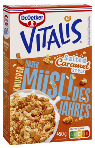 4000521034054 Dr.Oetker Vitalis Knusper Salted Caramel Müsli 450g
