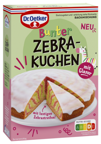 Dr.Oetker Backmischung Bunter Zebrakuchen 515g