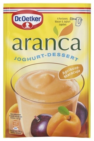 Dr.Oetker Aranca Joghurt-Dessert Aprikose-Maracuja 78g