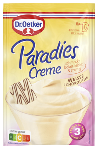 Dr.Oetker Paradies Creme weisse Schokolade 70g