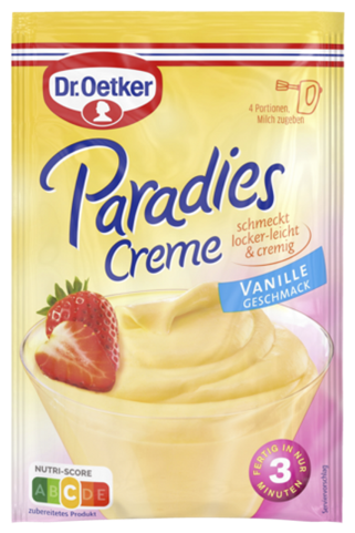 Dr.Oetker Paradies Creme Vanille 70g