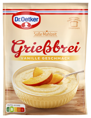 4000521771102 Dr.Oetker Grießbrei Vanille-Geschmack 90g